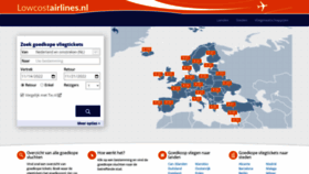 What Lowcostairlines.nl website looked like in 2023 (1 year ago)