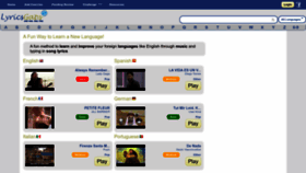 What Lyricsgaps.com website looked like in 2023 (2 years ago)