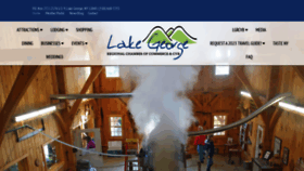 What Lakegeorgechamber.com website looked like in 2023 (1 year ago)