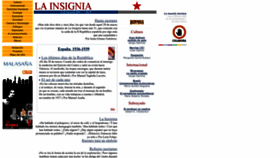 What Lainsignia.org website looked like in 2023 (1 year ago)