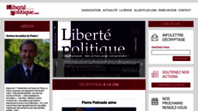 What Libertepolitique.com website looked like in 2023 (1 year ago)