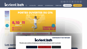What Lorient.fr website looked like in 2023 (1 year ago)
