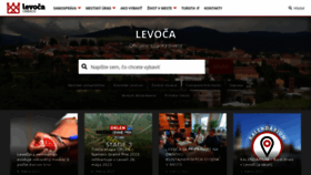 What Levoca.sk website looked like in 2023 (1 year ago)