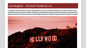 What Losangeles.com website looked like in 2023 (1 year ago)