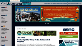 What Laketahoethisweek.com website looked like in 2023 (1 year ago)