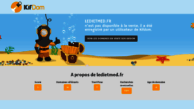 What Ledietmed.fr website looked like in 2023 (1 year ago)