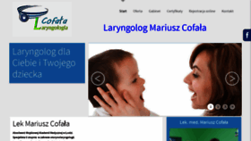 What Laryngologcofala.pl website looked like in 2023 (1 year ago)