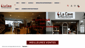 What Lacavedesplaisirsgourmands.com website looked like in 2023 (1 year ago)