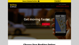 What Layellowcab.com website looked like in 2023 (1 year ago)