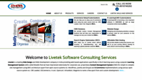 What Livetek.com website looked like in 2023 (1 year ago)