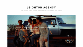 What Leightonagency.com website looked like in 2023 (1 year ago)
