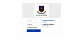 What Lms.uz.ac.zw website looked like in 2023 (1 year ago)