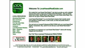What Localhawaiirealestate.com website looked like in 2023 (1 year ago)