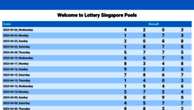 What Lotterysingaporepools.com website looked like in 2023 (1 year ago)