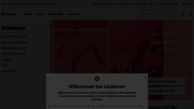 What Lululemon.de website looked like in 2023 (1 year ago)