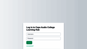 What Learning.capeaudiocollege.co.za website looked like in 2023 (This year)