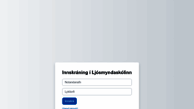 What Ljosmyndaskolinn.moodle.school website looked like in 2023 (This year)