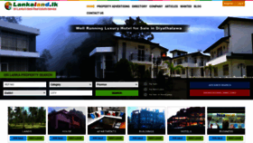 What Lankaland.lk website looked like in 2023 (1 year ago)