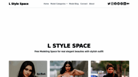 What Lstyle.space website looked like in 2023 (1 year ago)