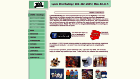 What Lyonsdistributing.com website looked like in 2023 (This year)