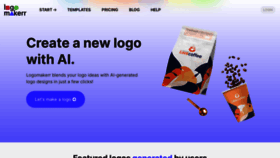 What Logomakerr.ai website looked like in 2023 (This year)