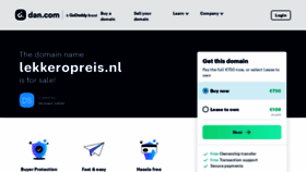 What Lekkeropreis.nl website looked like in 2023 (1 year ago)