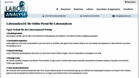 What Laboranalyse24.de website looked like in 2023 (1 year ago)