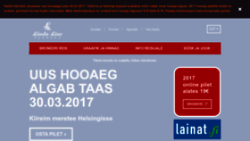 What Lindaline.fi website looked like in 2023 (This year)