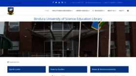 What Library.buse.ac.zw website looked like in 2023 (This year)