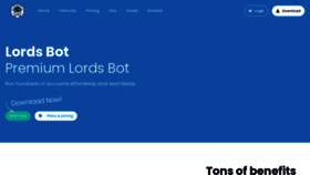 What Lordsbot.com website looked like in 2023 (This year)