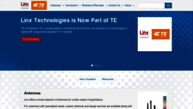 What Linxtechnologies.com website looked like in 2023 (This year)
