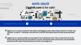 What Ligginit.com website looked like in 2023 (This year)