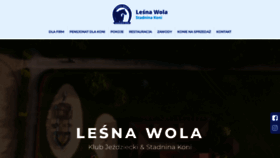 What Lesnawola.pl website looked like in 2023 (This year)