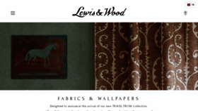 What Lewisandwood.co.uk website looked like in 2023 (This year)