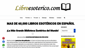 What Libroesoterico.com website looked like in 2023 (This year)