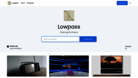 What Lowpass.cc website looked like in 2023 (This year)