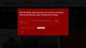 What Litomysl.cz website looked like in 2023 (1 year ago)