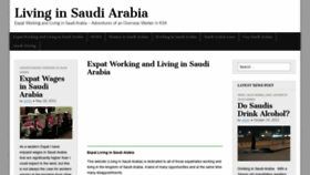 What Livinginsaudiarabia.org website looked like in 2023 (This year)
