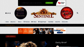 What Lasentinel.net website looked like in 2023 (This year)