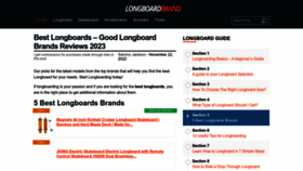What Longboardbrand.com website looked like in 2023 (This year)