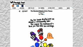 What Lefthandedtoons.com website looked like in 2023 (This year)