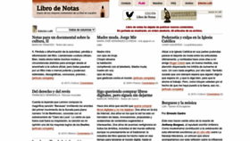 What Librodenotas.com website looked like in 2023 (This year)