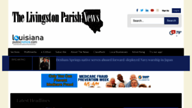 What Livingstonparishnews.com website looked like in 2023 (This year)
