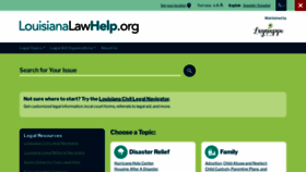 What Louisianalawhelp.org website looked like in 2023 (This year)