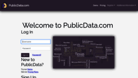 What Login.publicdata.com website looked like in 2023 (This year)