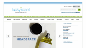 What Luckyscent.com website looked like in 2023 (This year)