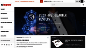 What Legrandgroup.com website looked like in 2023 (This year)