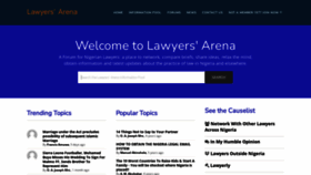 What Lawyersarena.com website looked like in 2023 (This year)