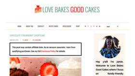 What Lovebakesgoodcakes.com website looked like in 2023 (This year)