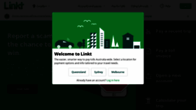 What Linkt.com.au website looked like in 2023 (This year)